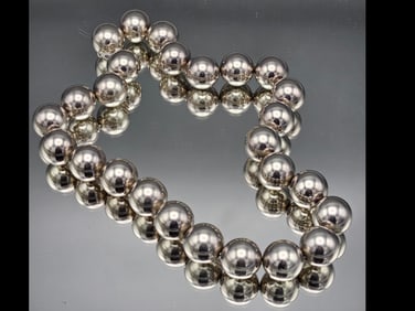 Sterling Silver Ball Necklace
