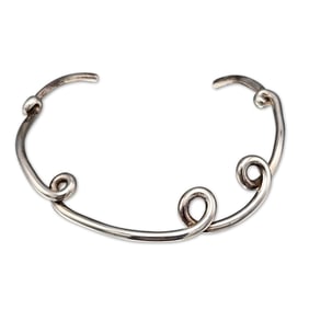 Angela Cummings-style Sterling Sculptural Necklace