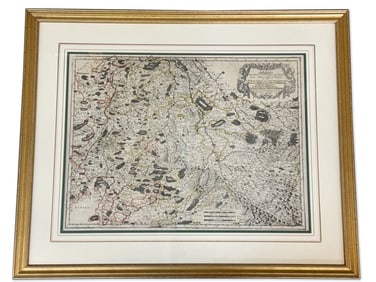Map of 17th C. Lorraine France