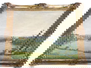 Joseph Julius Heffner Oil/Canvas: Landscape.