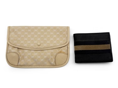 Gucci Wallet and Monogram Mini Clutch