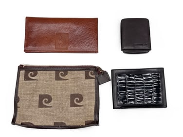 Four Designer Wallets: YSL, Pierre Cardin, Christian Dior