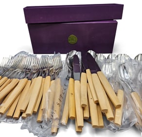 Siecle Paris Piano Wood Flatware Service