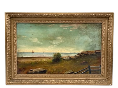H.L. Stone. Oil/Canvas: Seascape