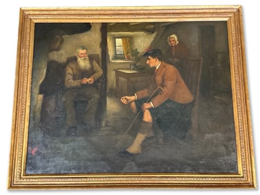 Henry Dobson Oil/Canvas: Interior Genre Scene