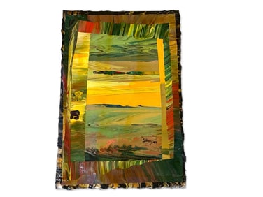 Sky Jones Acrylic/Lacquer Paper: Abstract