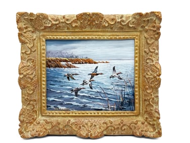 Bud Bossert. Oil/Canvas: Ducks