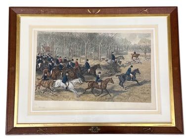 Richard Josey. Engraving: Hunt Scene