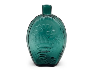 American Cornucopia and Urn Pictorial Flask