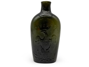 American Eagle/Willington Pictorial Flask