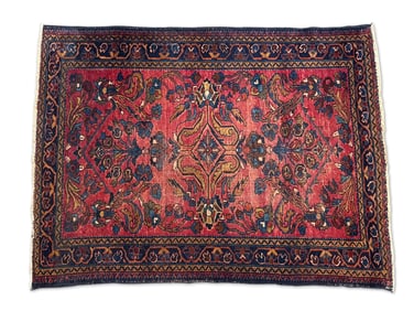 Persian Sarouk Area Carpet, 4ft 9in x 3ft 7in