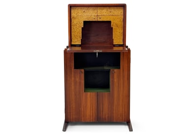 After Paul Frankl Skyscraper Bar Cabinet