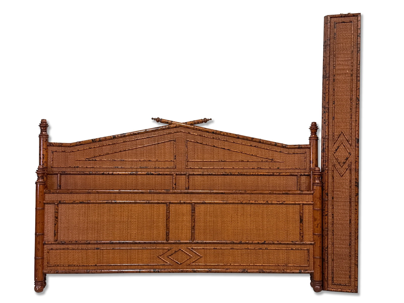 Decorator Faux Bamboo King-size Bed (1 of 6)