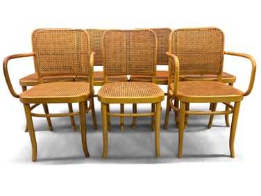Seven Bentwood Dining Chairs