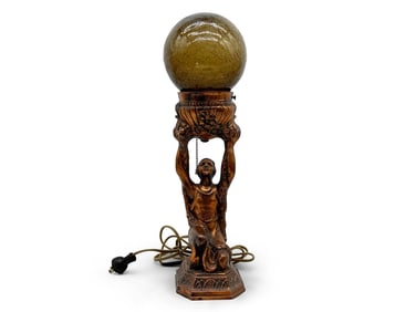 Art Deco Figural Parlor Lamp
