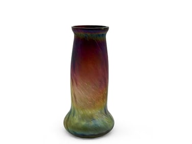 Art Nouveau Iridescent Art Glass Vase