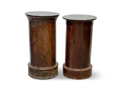 Two French Empire Somno or Bedside Stands