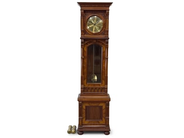 Continental Mixed-Wood Tall Case Clock