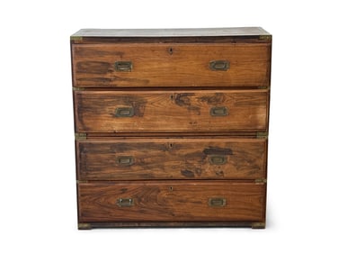English Two-Part Campaign Chest