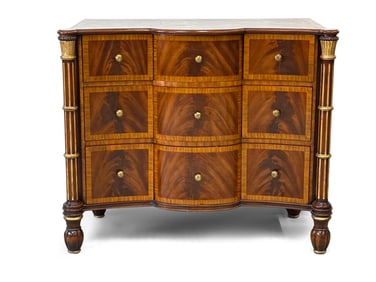 Maitland Smith Nine-Drawer Mahogany Chest