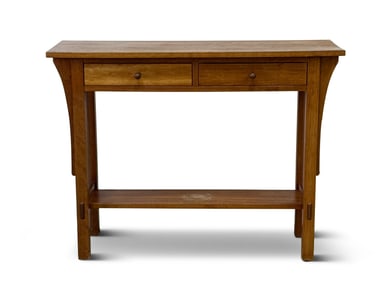 Stickley Cherry Spindle Console Table