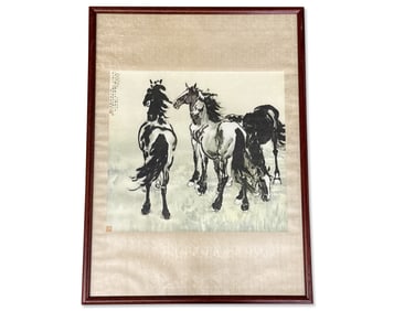 Chinese Ink/Watercolor: Horses