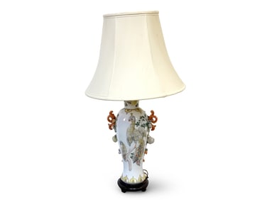Chinese Phoenix-Decorated Lamp