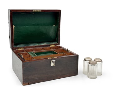 19th C. Coromandel Wood Vanity or Writing Box