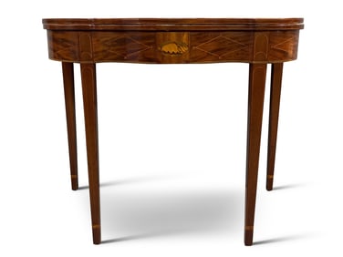 Federal Banded and Inlaid Games Table