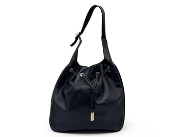 Gucci Leather Drawstring Hobo Bag
