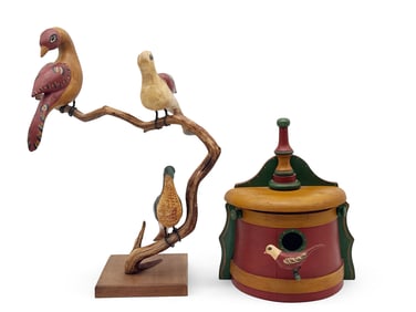 Two Walter & June Gottshall Folk Art Carvings