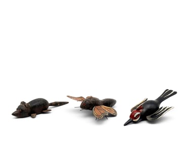 Three Carved and Painted Fish Decoys