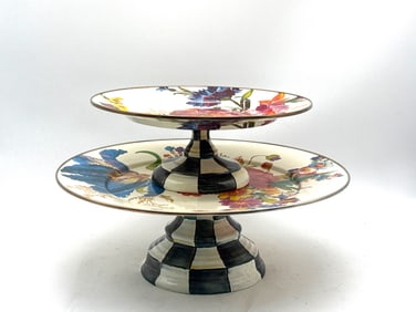 Two MacKenzie-Childs Flower Market Pedestals