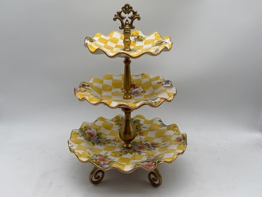MacKenzie-Childs Honeymoon Tiered Stand