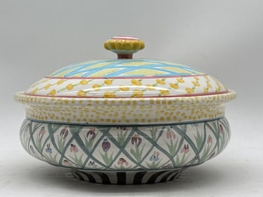 MacKenzie-Childs Bearded Iris Lidded Tureen