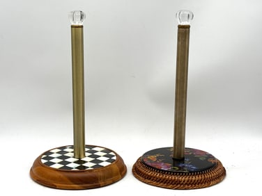 Two MacKenzie-Childs Paper Towel Holders