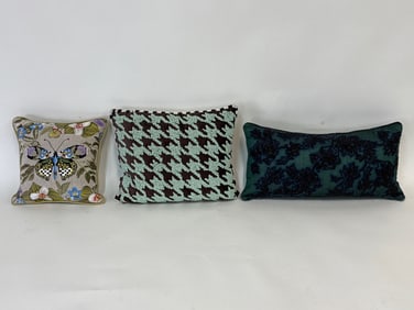 Three MacKenzie-Childs Throw Pillows