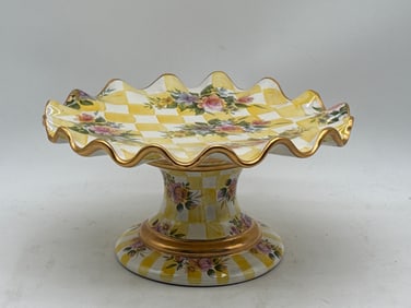 MacKenzie-Childs Lemon Curd Pedestal