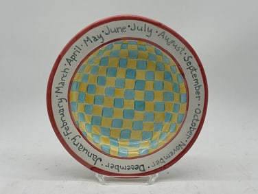 MacKenzie-Childs Month of the Year Plate