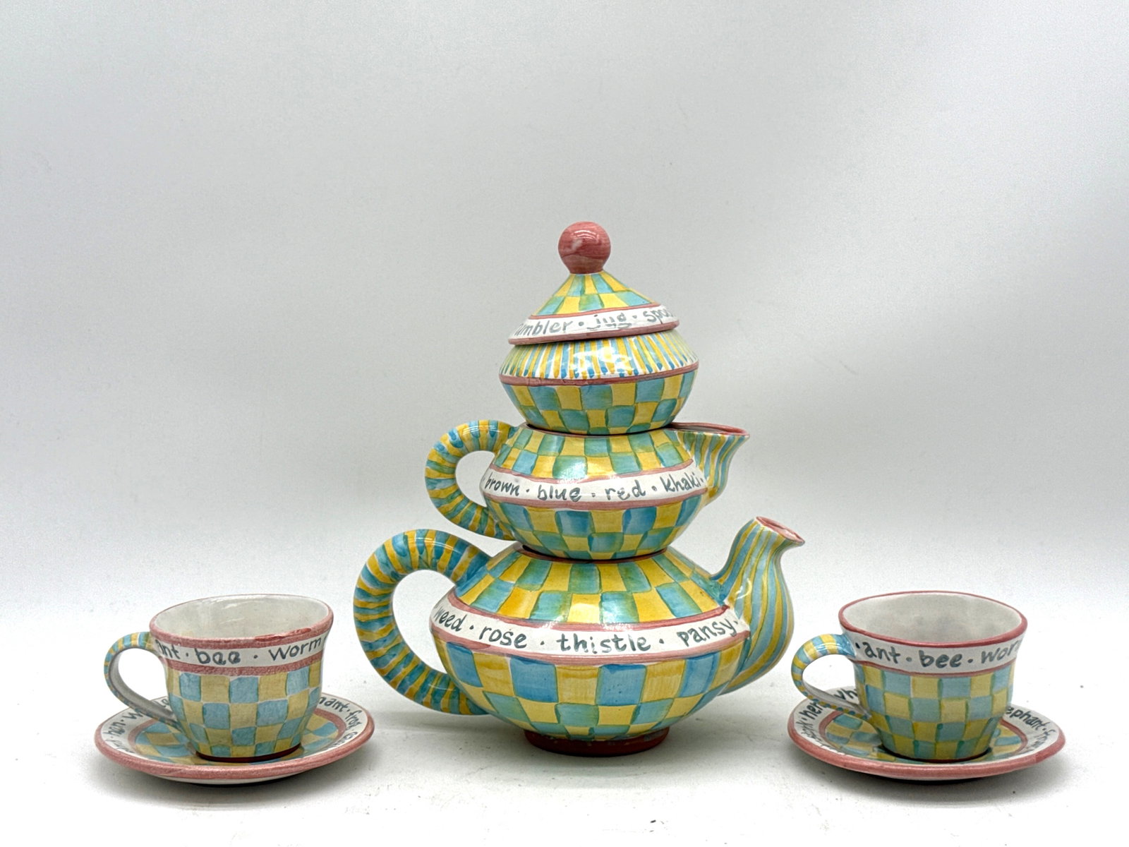 MacKenzie-Childs Stacked Tea Set (1 of 6)