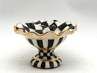 MacKenzie-Childs Courtly Check Compote