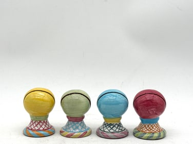 Four MacKenzie-Childs Place Card Holders