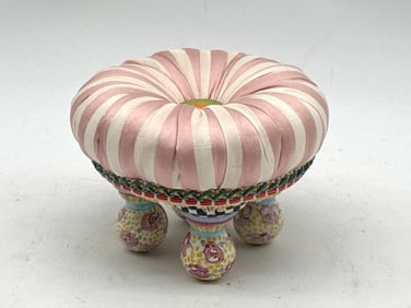 MacKenzie-Childs Striped Miniature Tuffet