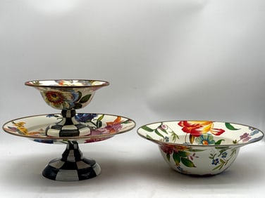Three MacKenzie-Childs Flower Market Serving Articles