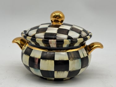 MacKenzie-Childs Rare Lidded Bean Pot