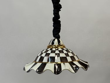 MacKenzie-Childs Courtly Check Hanging Lamp