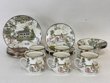 Grouping of MacKenzie-Childs Aurora Enamelware