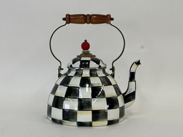 MacKenzie-Childs Courtly Check Tea Kettle