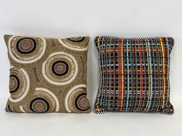 Two MacKenzie-Childs Throw Pillows