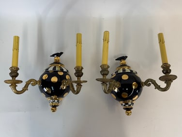 Pair of MacKenzie-Childs Wall Sconces